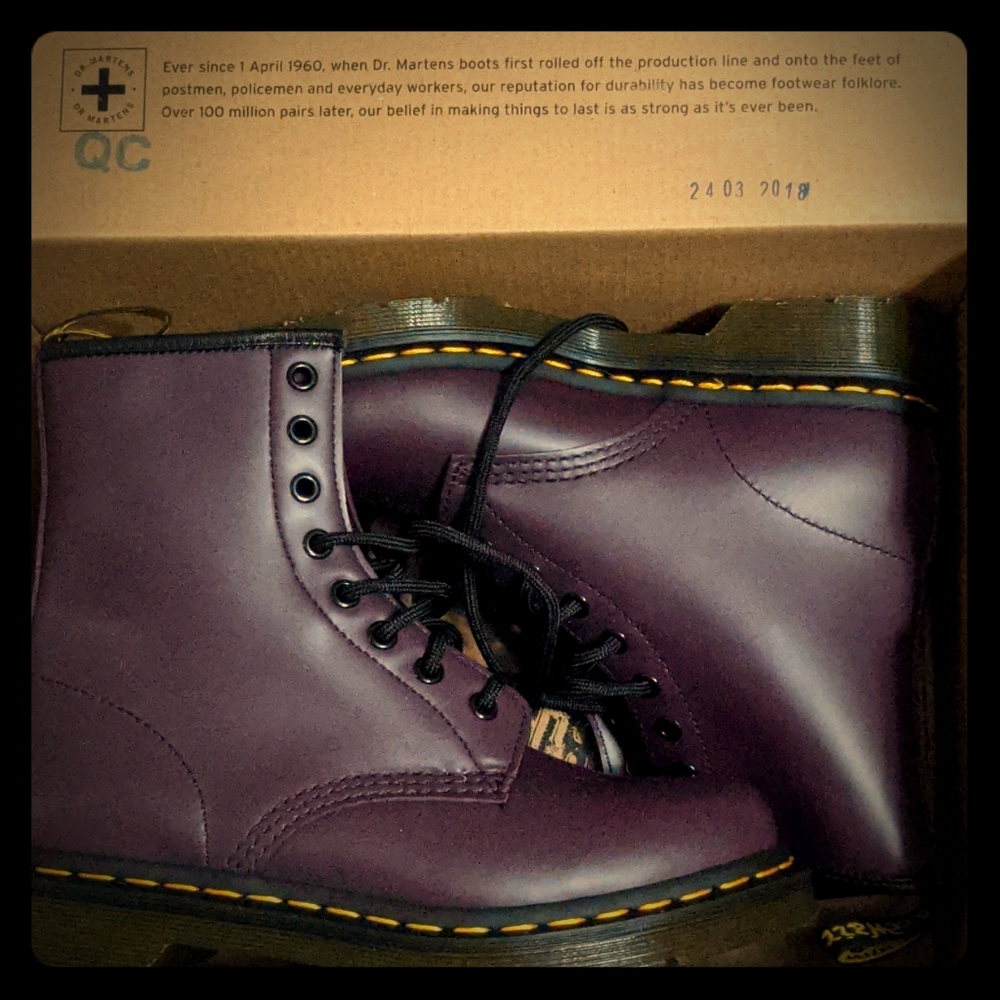 1460 Dark purple Dr Martens woman's 7
